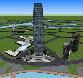 现代超高层办公楼